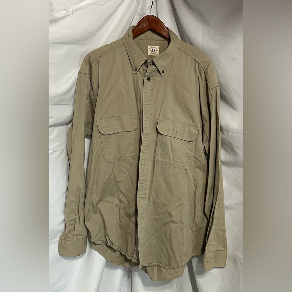 American Eagle Men’s Heavy Work Overshirt Long Sleeve Regular Fit